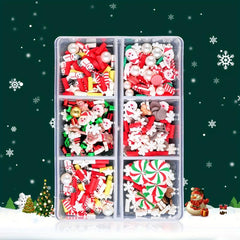 Christmas Nail Art Slices 3D Snowflake Snowman Santa Claus Charms