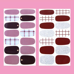 Self Adhesive Nail Polish Decal Tip Full Wrap Sticker with Nail File
