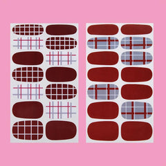 Self Adhesive Nail Polish Decal Tip Full Wrap Sticker with Nail File