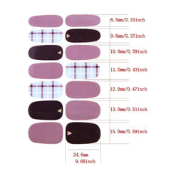 Self Adhesive Nail Polish Decal Tip Full Wrap Sticker with Nail File