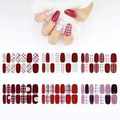 Self Adhesive Nail Polish Decal Tip Full Wrap Sticker with Nail File
