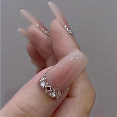 3pcs Mixed Shaped Crystal Glass Nail Art Gemstones for DIY or Nails Salons