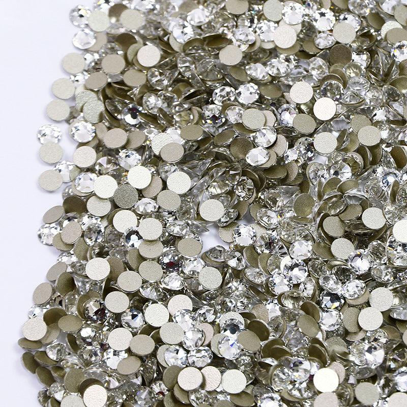 1440 Pcs Clear Glass Nail Art Charms for Sparkling Nail Decorations