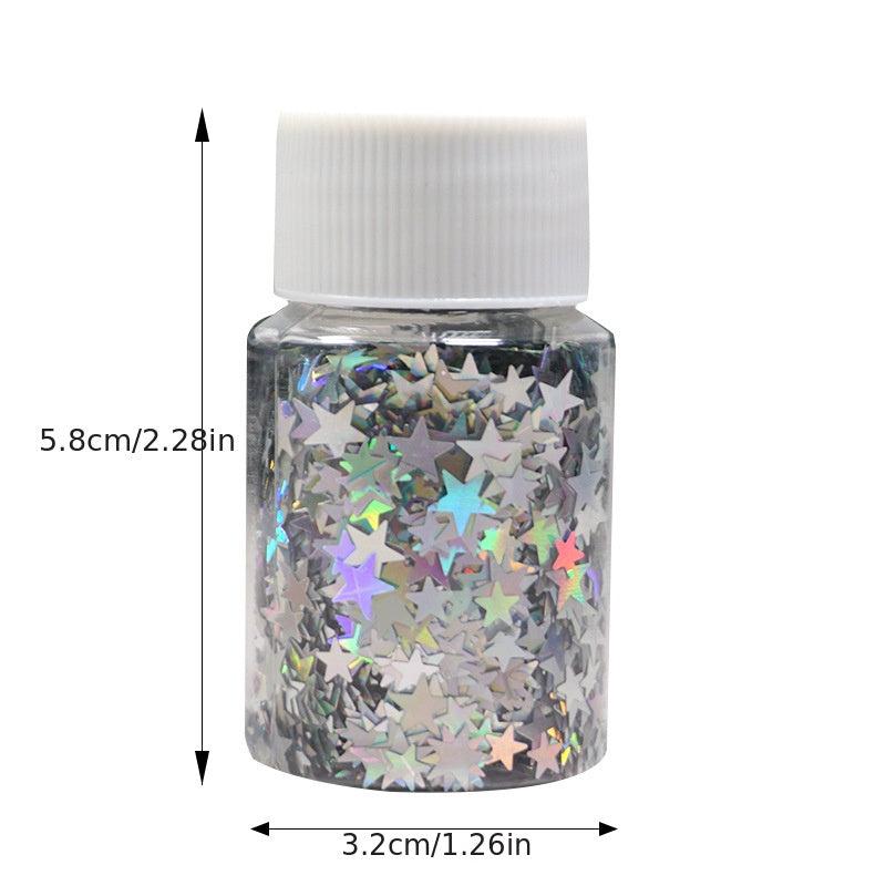 Laser Star Nail Glitter Sequins Holographic Flakes - Nail Art Supplies