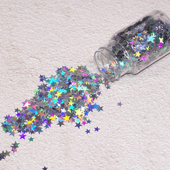 Laser Star Nail Glitter Sequins Holographic Flakes - Nail Art Supplies