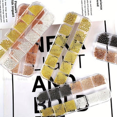 Nail Caviar Beads Nail Art Metal Mini Beads Size Round Steel Ball Beads
