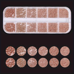 Nail Caviar Beads Nail Art Metal Mini Beads Size Round Steel Ball Beads