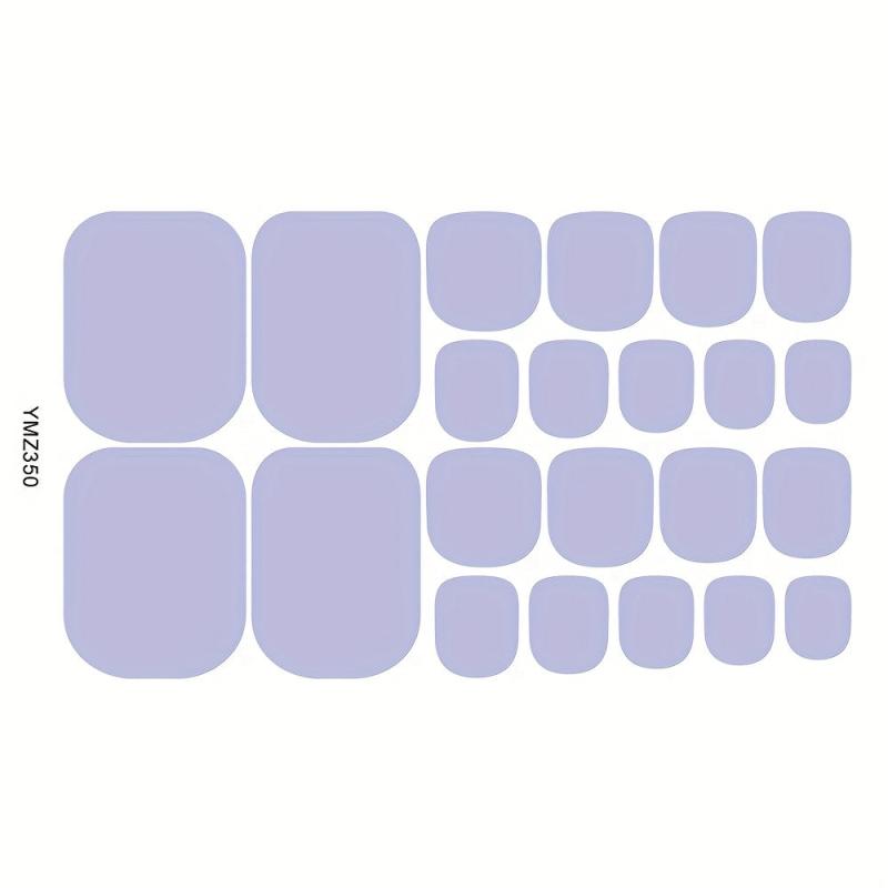Waterproof Toe Nail Art Decals DIY Full Wraps Toenail Stickers