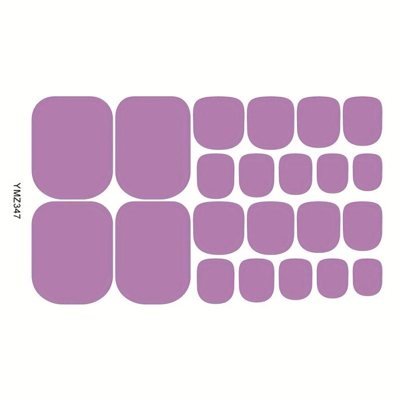 Waterproof Toe Nail Art Decals DIY Full Wraps Toenail Stickers