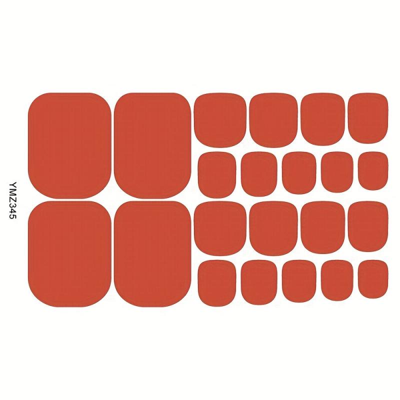 Waterproof Toe Nail Art Decals DIY Full Wraps Toenail Stickers