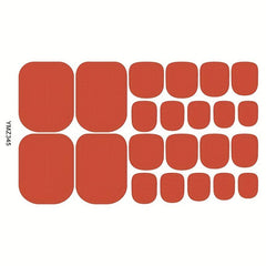 Waterproof Toe Nail Art Decals DIY Full Wraps Toenail Stickers