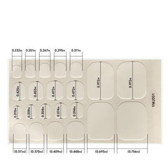 Adhesive Toe Nail Polish Stickers Full Wrap Manicure Kit for Women and Girls