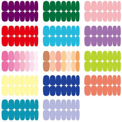 14 Sheets Solid Nail Polish Strips for Easy Nail Art