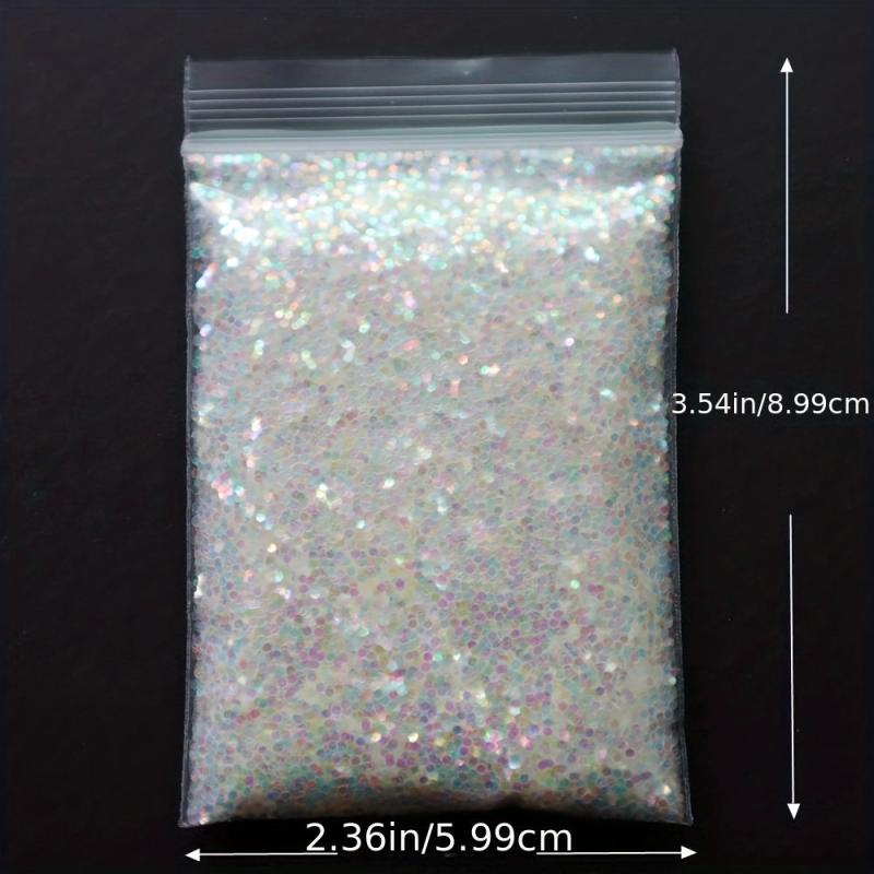 Mermaid Holo Nail Glitter & Silver Sequins for Manicure