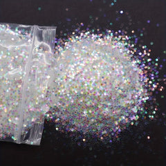 Mermaid Holo Nail Glitter & Silver Sequins for Manicure