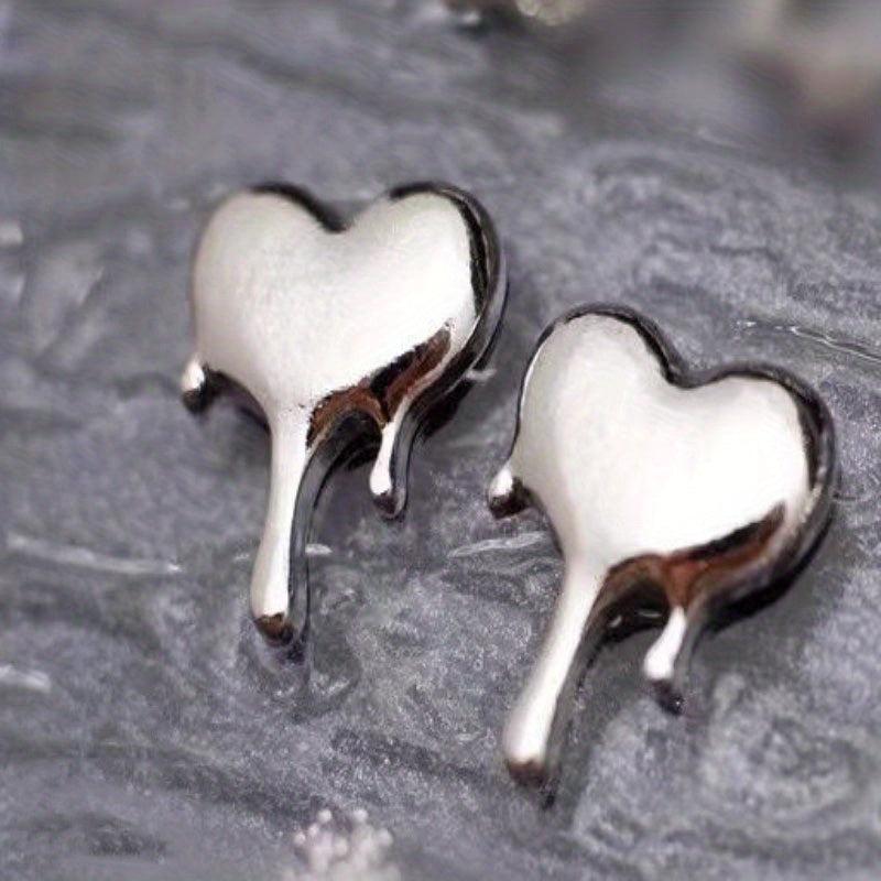 10pcs 3D Heart Nail Charms Love Jewelry for DIY Nail Art