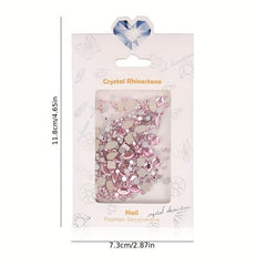 Flat Back AB Nail Rhinestones Crystal Glass Sparkle Gemstones