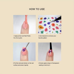 Graffiti Fun Nail Foil Decals - Abstract Line Nail DIY Manicure