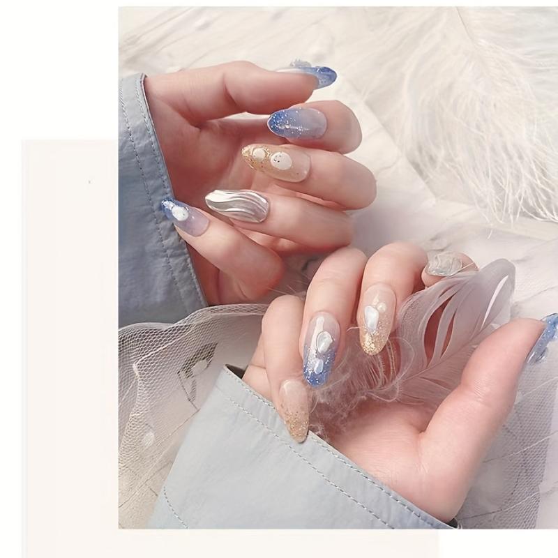 12 Grids Abalone Seashell Slices Nail Art Decorations