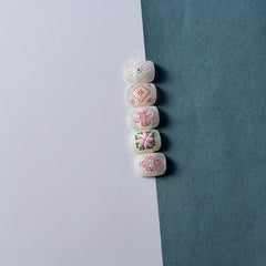 5D Embossed Totem Nail Art Stickers Retro Style Nail Decals