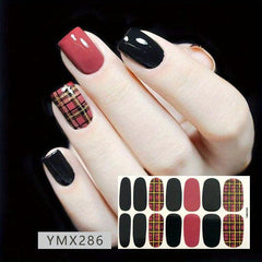 Pattern Full Cover Nail Art Wrap Sticker Strips