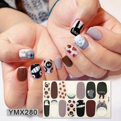 Pattern Full Cover Nail Art Wrap Sticker Strips