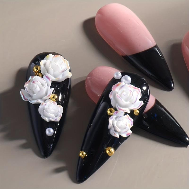 3D Acrylic Flower Nail Charms 54PCS Nail Art Supplies