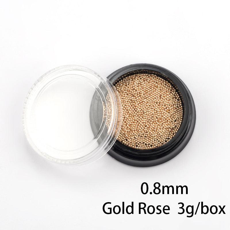 5g Nail Caviar Beads Metallic Round Gems Nail Art