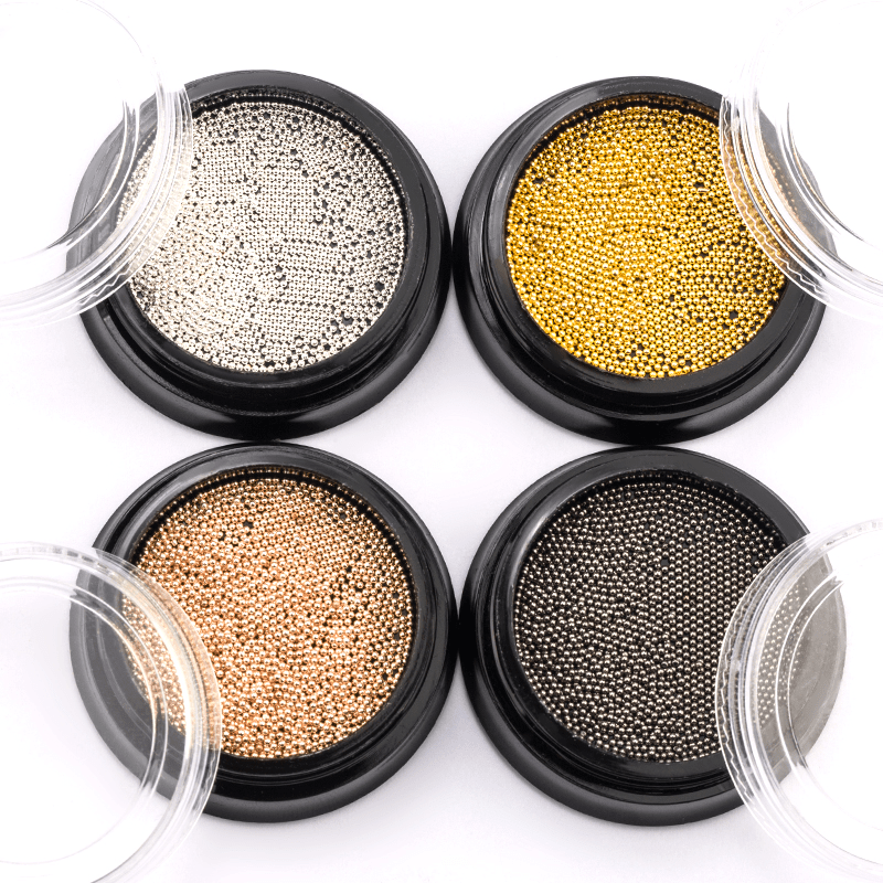 5g Nail Caviar Beads Metallic Round Gems Nail Art