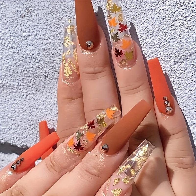 Holographic Maple Leaf Nail Glitter Sequins - Nail Art Supplies