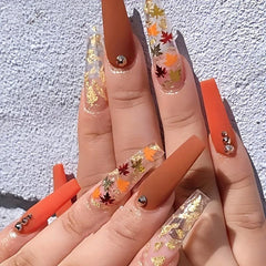 Holographic Maple Leaf Nail Glitter Sequins - Nail Art Supplies