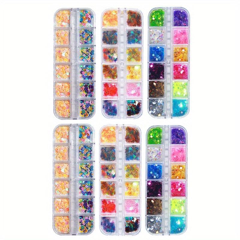 Holographic Maple Leaf Nail Glitter Sequins - Nail Art Supplies