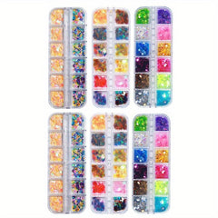 Holographic Maple Leaf Nail Glitter Sequins - Nail Art Supplies