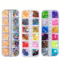 Holographic Maple Leaf Nail Glitter Sequins - Nail Art Supplies