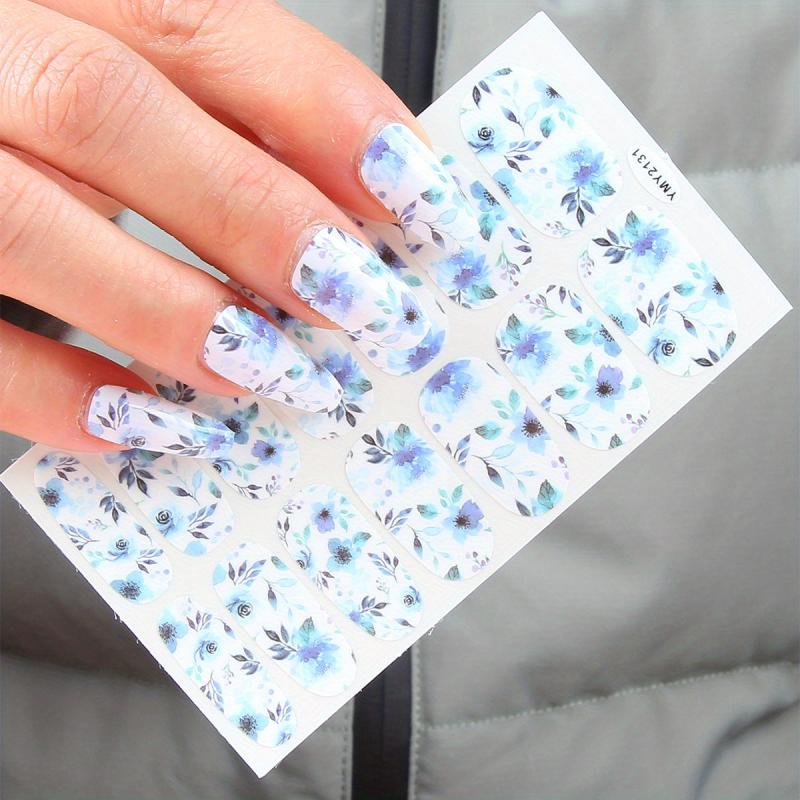 3D Nail Stickers Flowers Leaves Self Adhesive DIY Manicures Decorations
