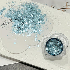 Chameleon Nail Art Sequins 3D Laser Nail Glitter Flakes Gradient Nail Art
