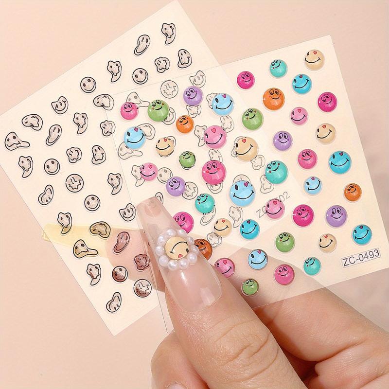 Cartoon Nail Art Stickers Self Adhesive Decals for Women And Girls