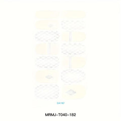 Waterproof Nail Art Decal Strips Full Wraps Manicure Kit
