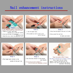 Glittery Nail Art Stickers Kit for Women