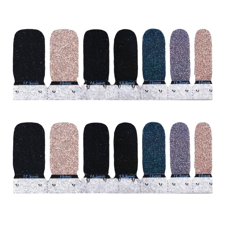 Glittery Nail Art Stickers Kit for Women