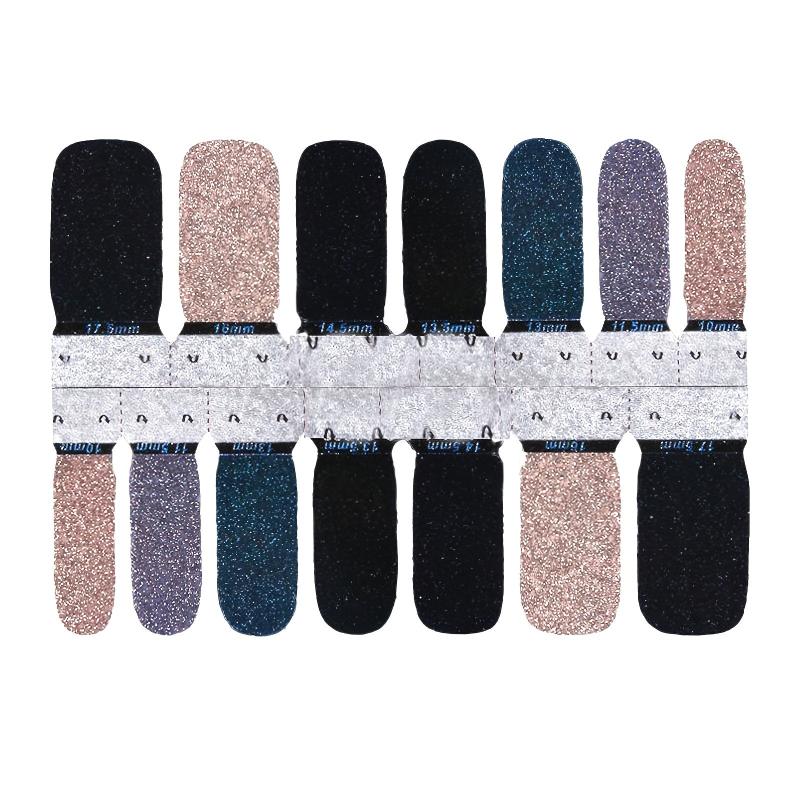 Glittery Nail Art Stickers Kit for Women