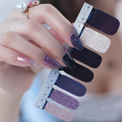 Glittery Nail Art Stickers Kit for Women