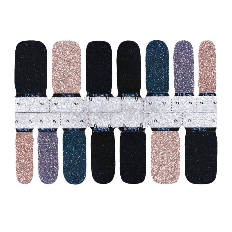 Glittery Nail Art Stickers Kit for Women