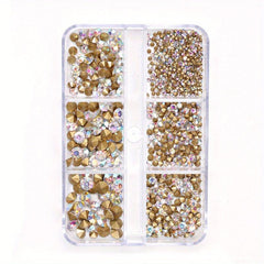 6 Grid Crystal Rhinestones for Nail Art Decoration