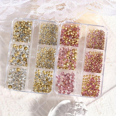 6 Grid Crystal Rhinestones for Nail Art Decoration
