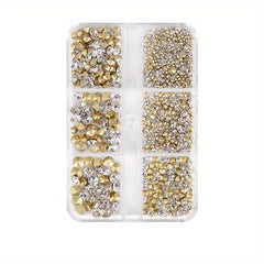 6 Grid Crystal Rhinestones for Nail Art Decoration