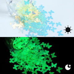 Glowing Nail Sequins Dark Glitter Flake Art Accessories for Night Parties