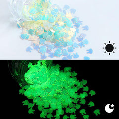 Glowing Nail Sequins Dark Glitter Flake Art Accessories for Night Parties