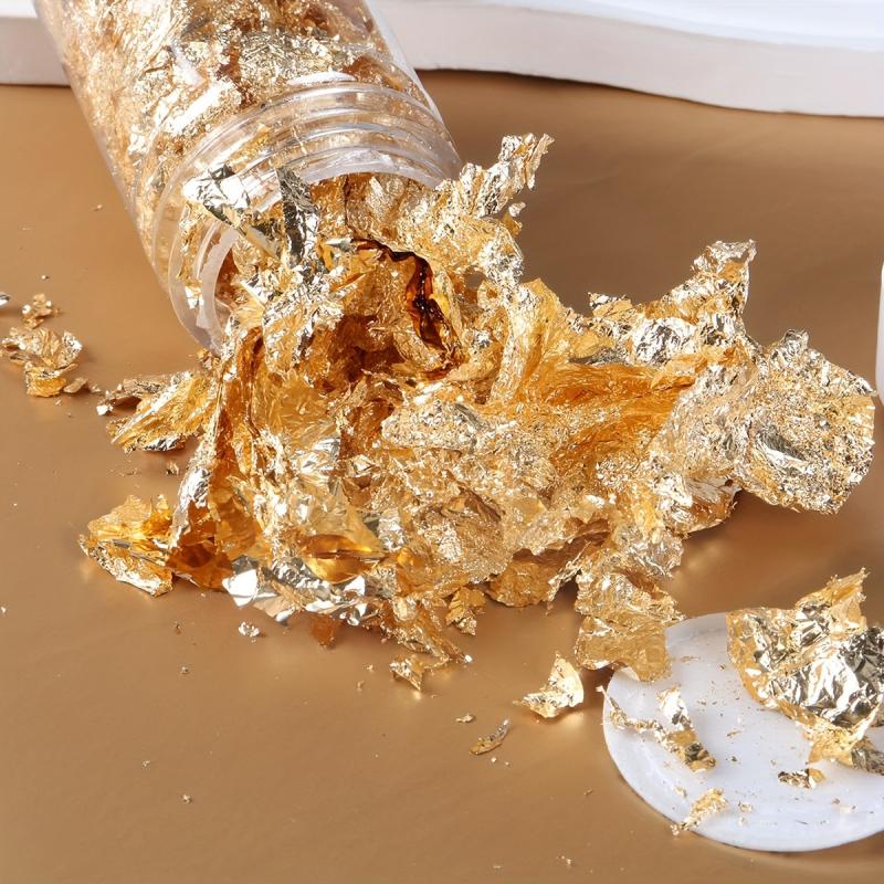 Golden Foil For Nail Art Painting Crafts And Resin Jewelry