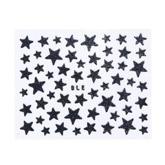 Glitter Star Nail Art Stickers Self Adhesive Nail Decals